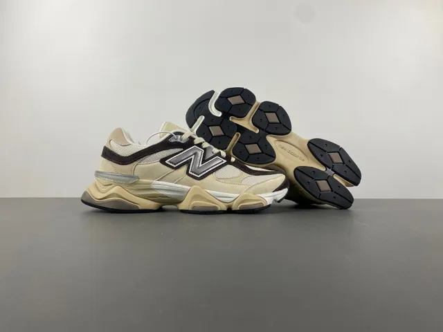 New Balance 9060 Beige Marrom Tênis Chunky 12