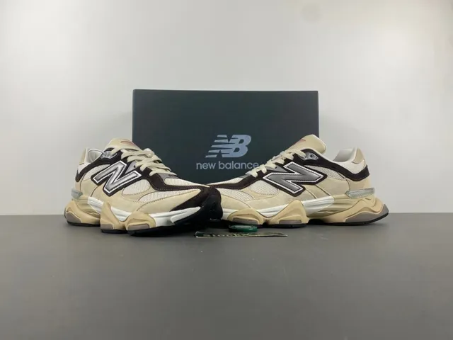New Balance 9060 Beige Marrom Tênis Chunky 13