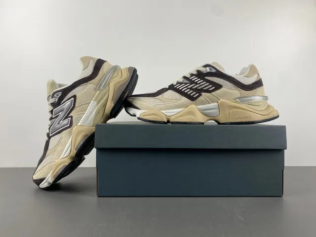 New Balance 9060 Beige Marrom Tênis Chunky 14