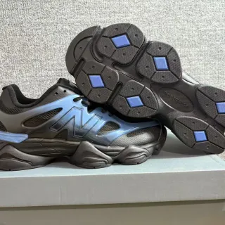 New Balance 9060 أسود وأزرق شفاف حذاء رياضي سميك