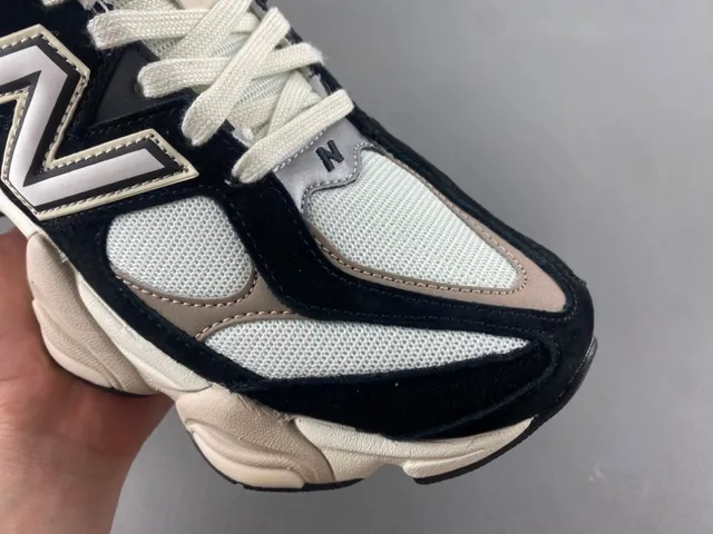 New Balance 9060 أحذية رياضية سميكة أسود بيج 2