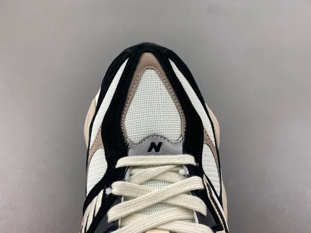 New Balance 9060 أحذية رياضية سميكة أسود بيج 5