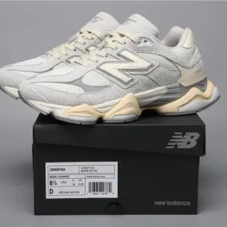 New Balance 9060 Gray and Cream Lifestyle Sneakers