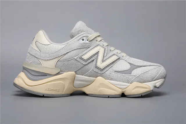 New Balance 9060 Sneakers lifestyle gris et crème 8