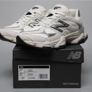 New Balance 9060 Grey White Black Chunky Sneakers