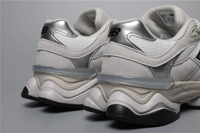 New Balance 9060 cinza branco preto tênis chunky 3