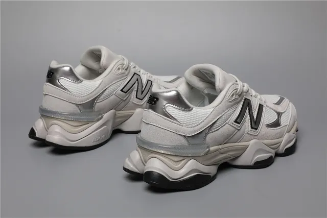 New Balance 9060 cinza branco preto tênis chunky 4