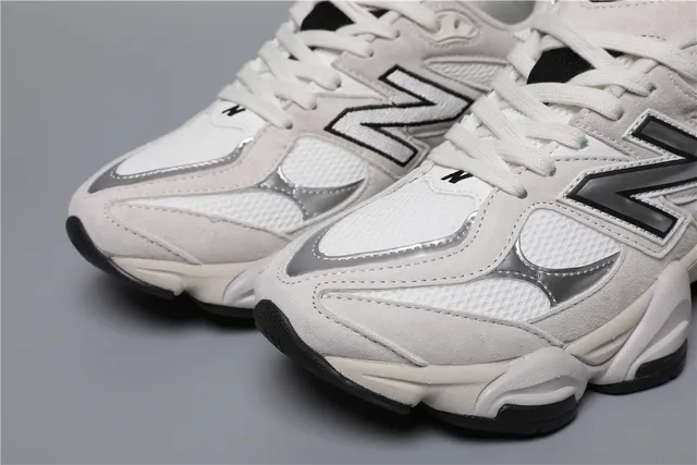 New Balance 9060 cinza branco preto tênis chunky 5