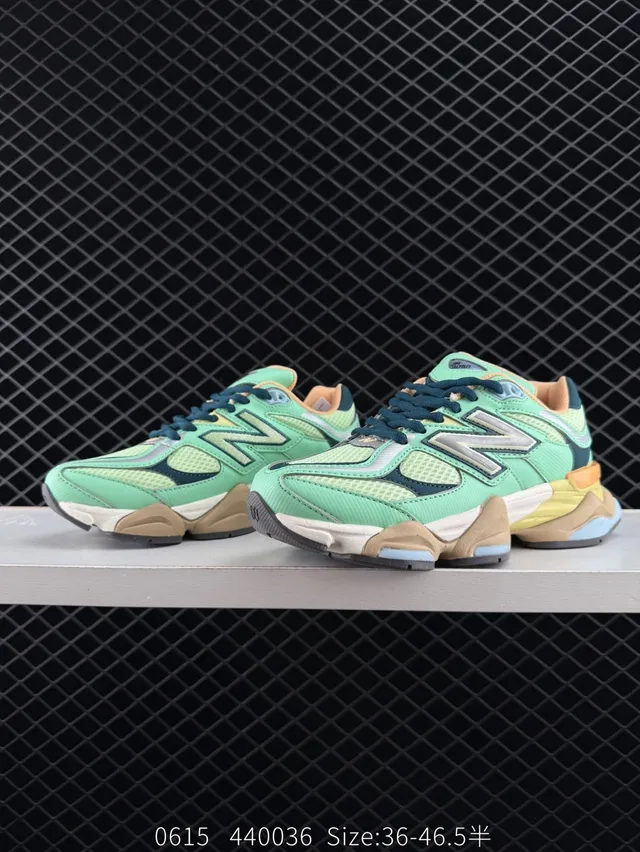 New Balance 9060 Chaussures Chunky Vert Menta Beige 2