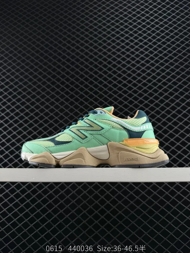 New Balance 9060 Chaussures Chunky Vert Menta Beige 5