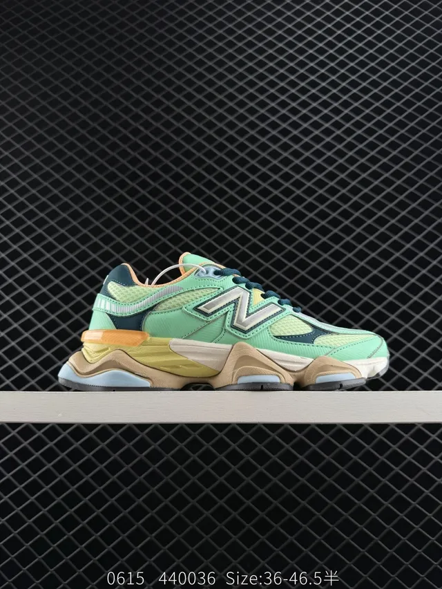 New Balance 9060 Chaussures Chunky Vert Menta Beige 6