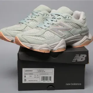 New Balance 9060 Mint Green Mesh and Suede Lifestyle Sneakers