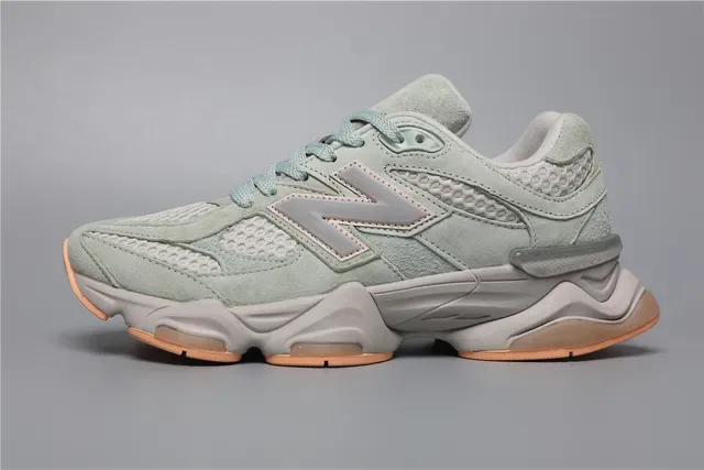 New Balance 9060 Tênis Lifestyle em malha e camurça na cor mint green 9