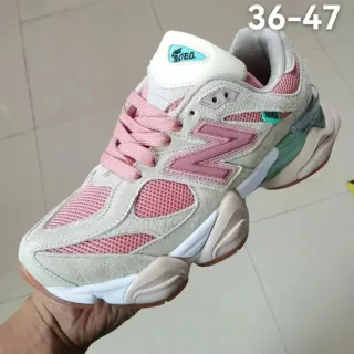 New Balance 9060 Pink and Beige Chunky Sneakers