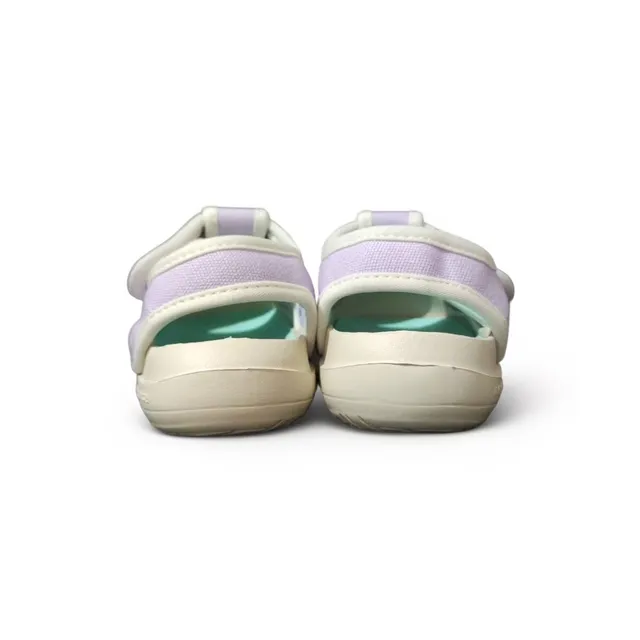 New Balance Bege Branco Dedo Aberto Dupla Alça Velcro Sandálias Casual 13