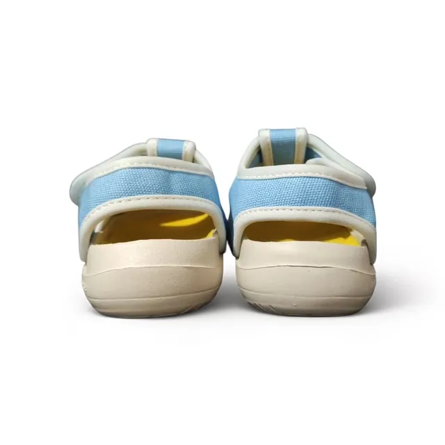 New Balance Bege Branco Dedo Aberto Dupla Alça Velcro Sandálias Casual 19