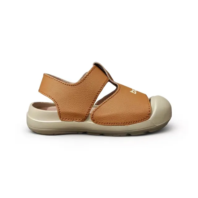 New Balance Bege Branco Dedo Aberto Dupla Alça Velcro Sandálias Casual 23