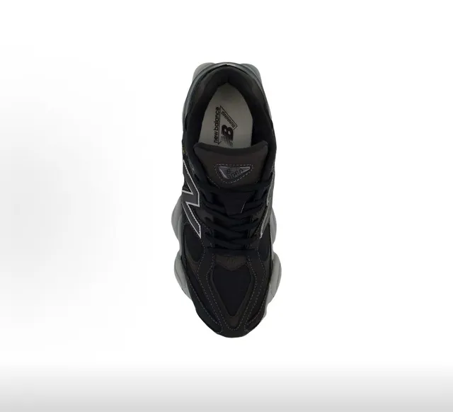 New Balance Chaussures chunky noires grises semelle multi-couche tige en matériau mixte 3