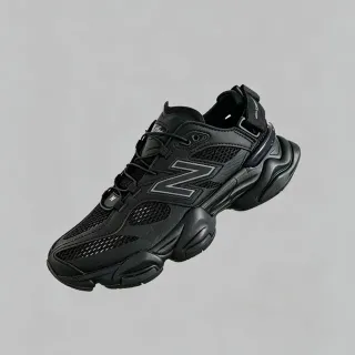New Balance Zapatillas con suela esculpida negro monocromo