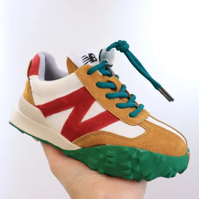 New Balance Black White Layered Upper Oversized 'N' Logo Chunky Sneakers 20