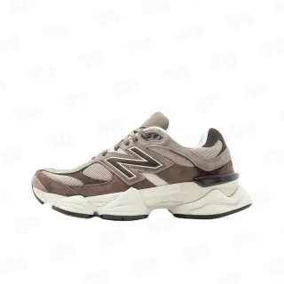 New Balance ब्राउन बेज मिडसोल मिश्रित सामग्री अपर चंकी स्नीकर्स