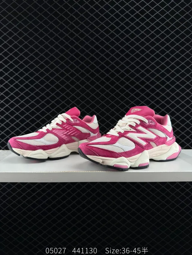 New Balance NB9060 Tênis Chunky Rosa e Creme 2