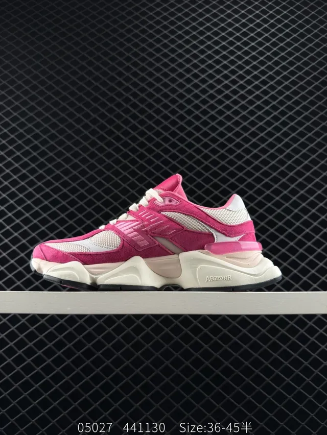 New Balance NB9060 Tênis Chunky Rosa e Creme 5