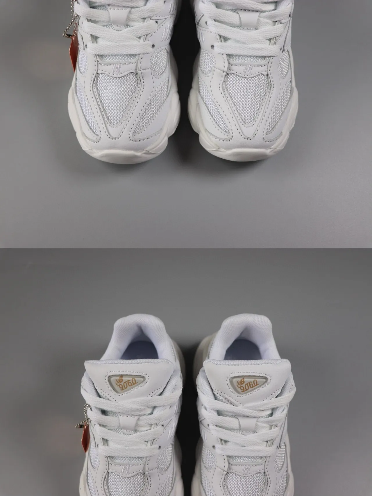 New Balance Rose Beige Semelle médiane stratifiée Tissu-Synthétique Supérieur Baskets chunky 15