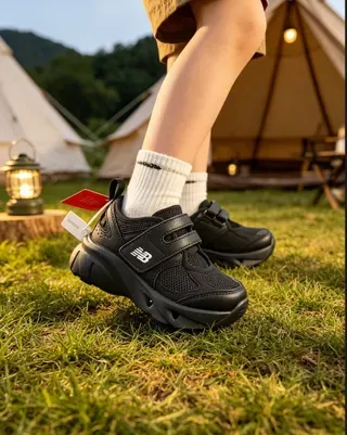 New Balance Prata Preto Fechamento Velcro Corrediça Superior Malha Metálica Tênis Lifestyle 13