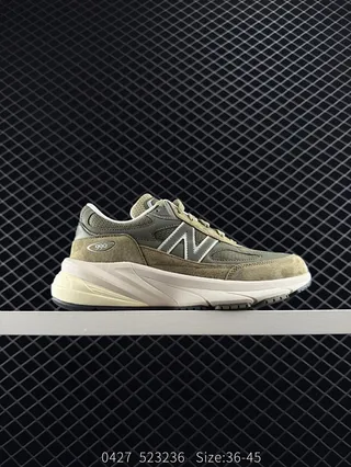 New Balance U990 Vert Olive Suède Maille Chaussures Chunky 2