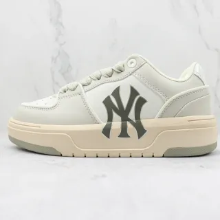 New Era Platform Sneaker Beige Gray Low-Top Leather-Like Upper Lifestyle Sneakers