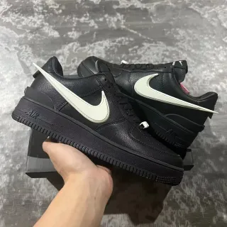 Nike Air Force 1 Black and Off-White Lifestyle Sneakers