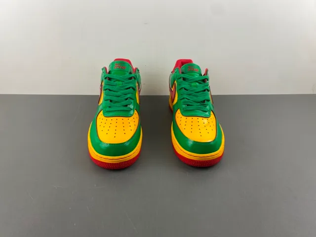 Nike Air Force 1 Green Yellow Red Multicolor Lifestyle Sneakers 11