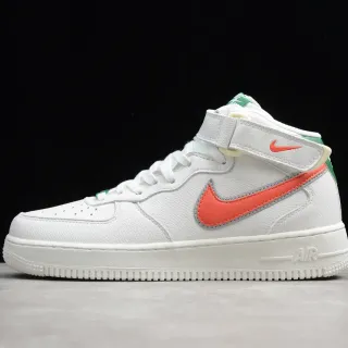 Nike Air Force 1 High Strap White Orange Green Lifestyle Sneakers