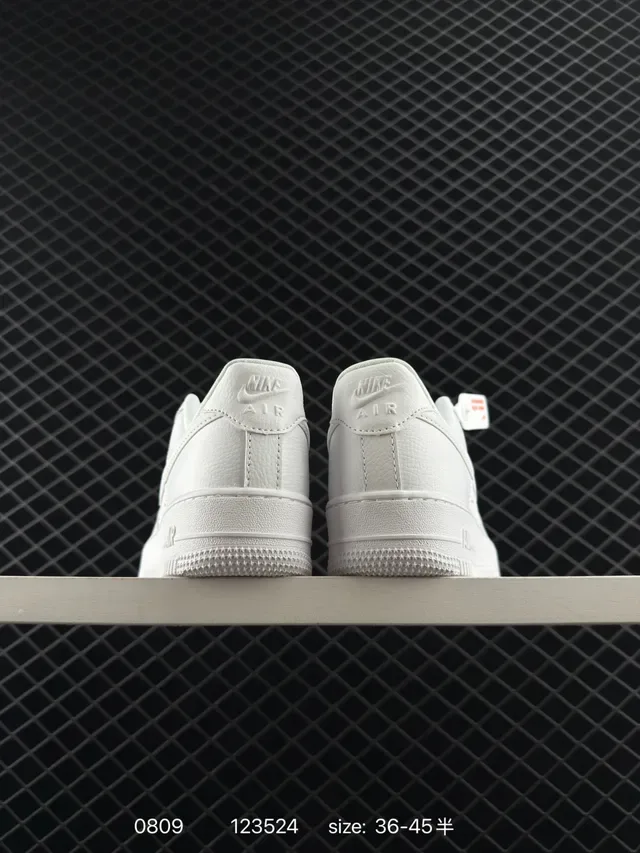 Nike Air Force 1 Low All-White Lifestyle Sneakers 4
