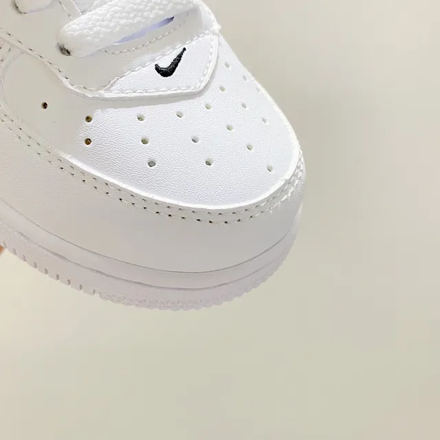Nike Air Force 1 Mid Youth White Black Lifestyle Sneakers 11