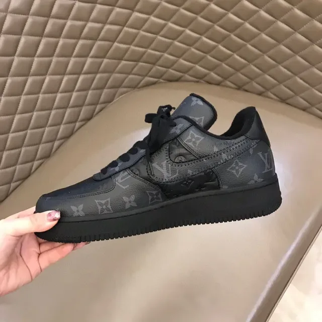 Nike Air Force 1 Monogram Black Lifestyle Sneakers 3