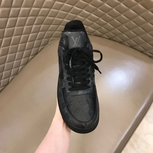 Nike Air Force 1 Monogram Black Lifestyle Sneakers 4