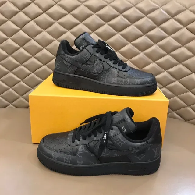 Nike Air Force 1 Monogram Black Lifestyle Sneakers 7