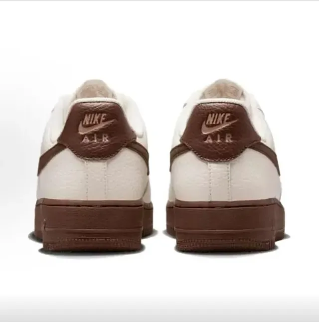 Nike Air Force 1 Off-White and Brown Lifestyle Sneakers 2