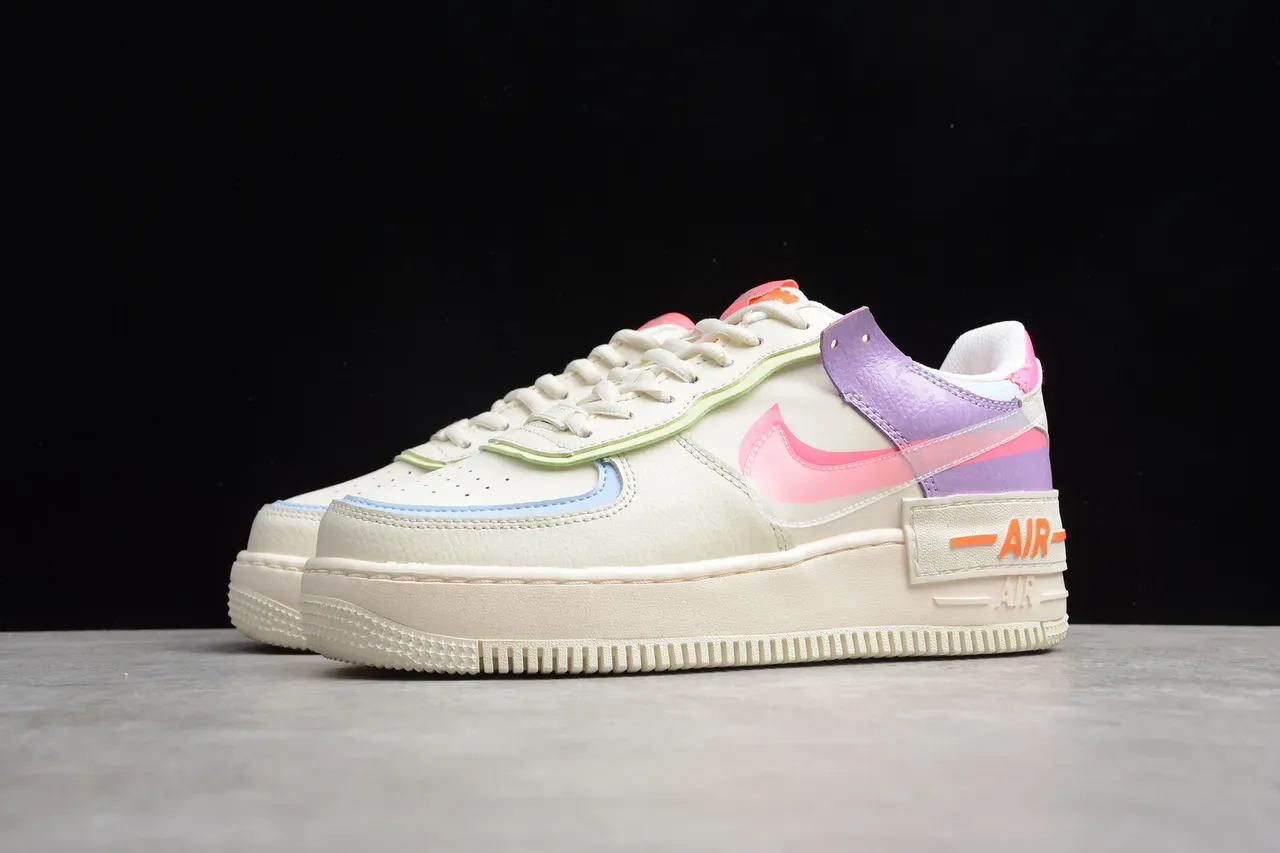 Nike Air Force 1 Shadow Multicolor Plataforma Zapatillas Lifestyle 16