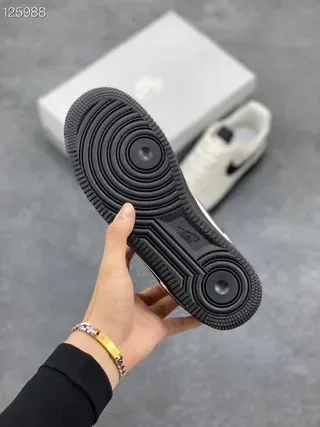 Nike Air Force 1 White and Black Lifestyle Sneakers 2