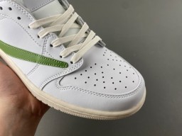 Nike Air Force 1 White and Green Lifestyle Sneakers 2