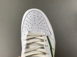 Nike Air Force 1 White and Green Lifestyle Sneakers 6