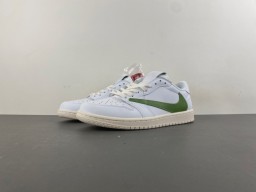 Nike Air Force 1 White and Green Lifestyle Sneakers 11