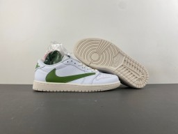 Nike Air Force 1 White and Green Lifestyle Sneakers 13