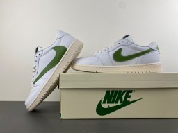 Nike Air Force 1 White and Green Lifestyle Sneakers 15
