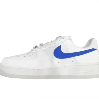 Nike Air Force 1 White and Royal Blue Lifestyle Sneakers
