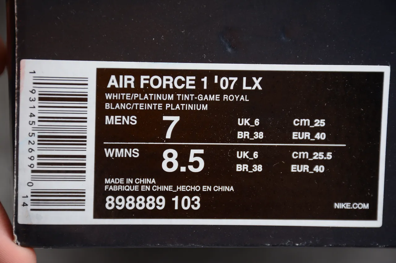Nike Air Force 1 White Beige Orange Lifestyle Sneakers 2