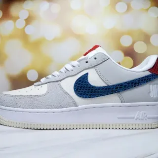 Nike Air Force 1 White Gray Blue Red Lifestyle Sneakers